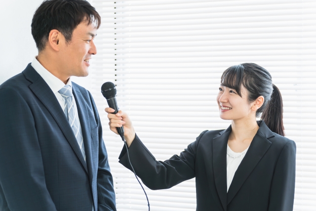 導入事例作成のためのインタビュー